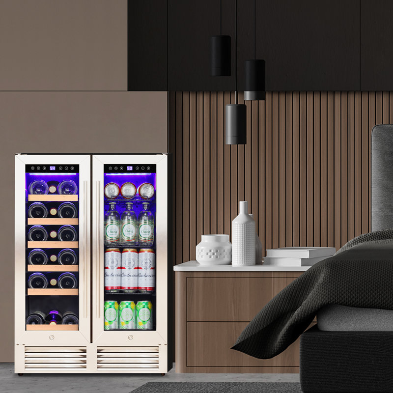 Antarctic Star 23.4'' 18 Bottle and 56 Can Dual Zone Freestanding